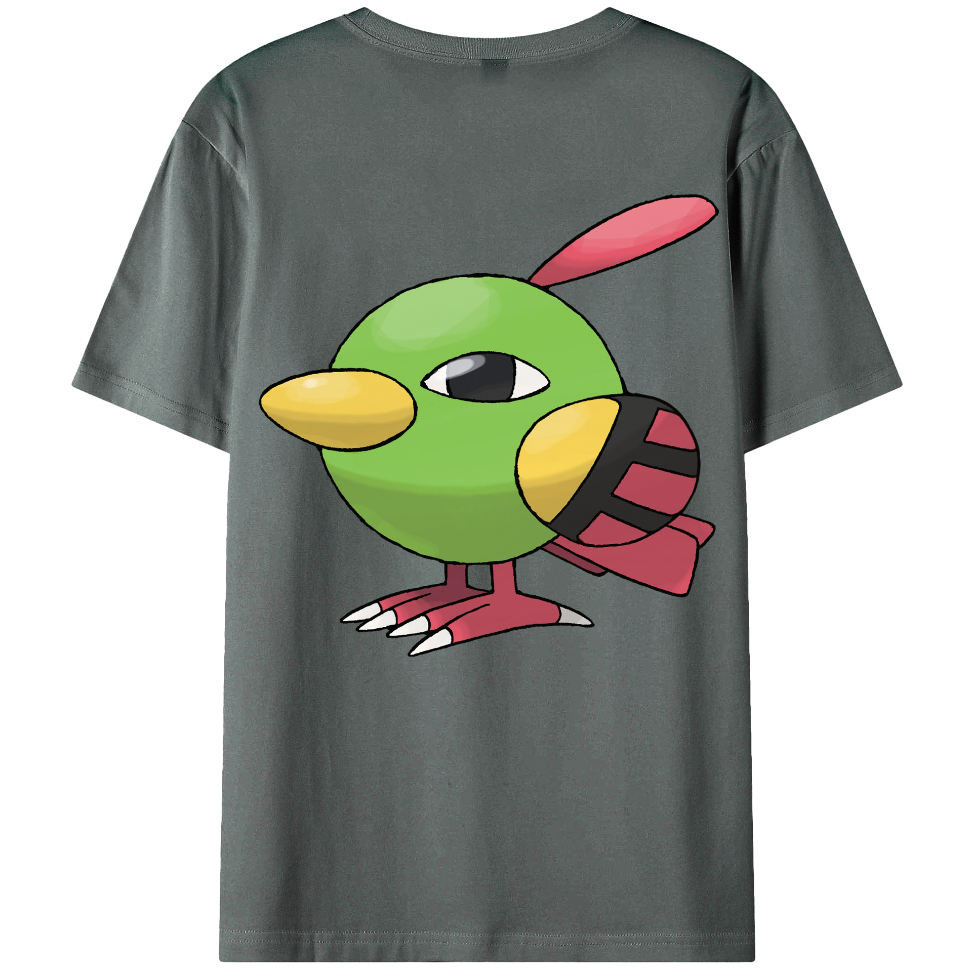 （画像用） ポケットモンスター Pokémon 綿100％ メンズ半袖Tシャツ（バックプリント） 通気性